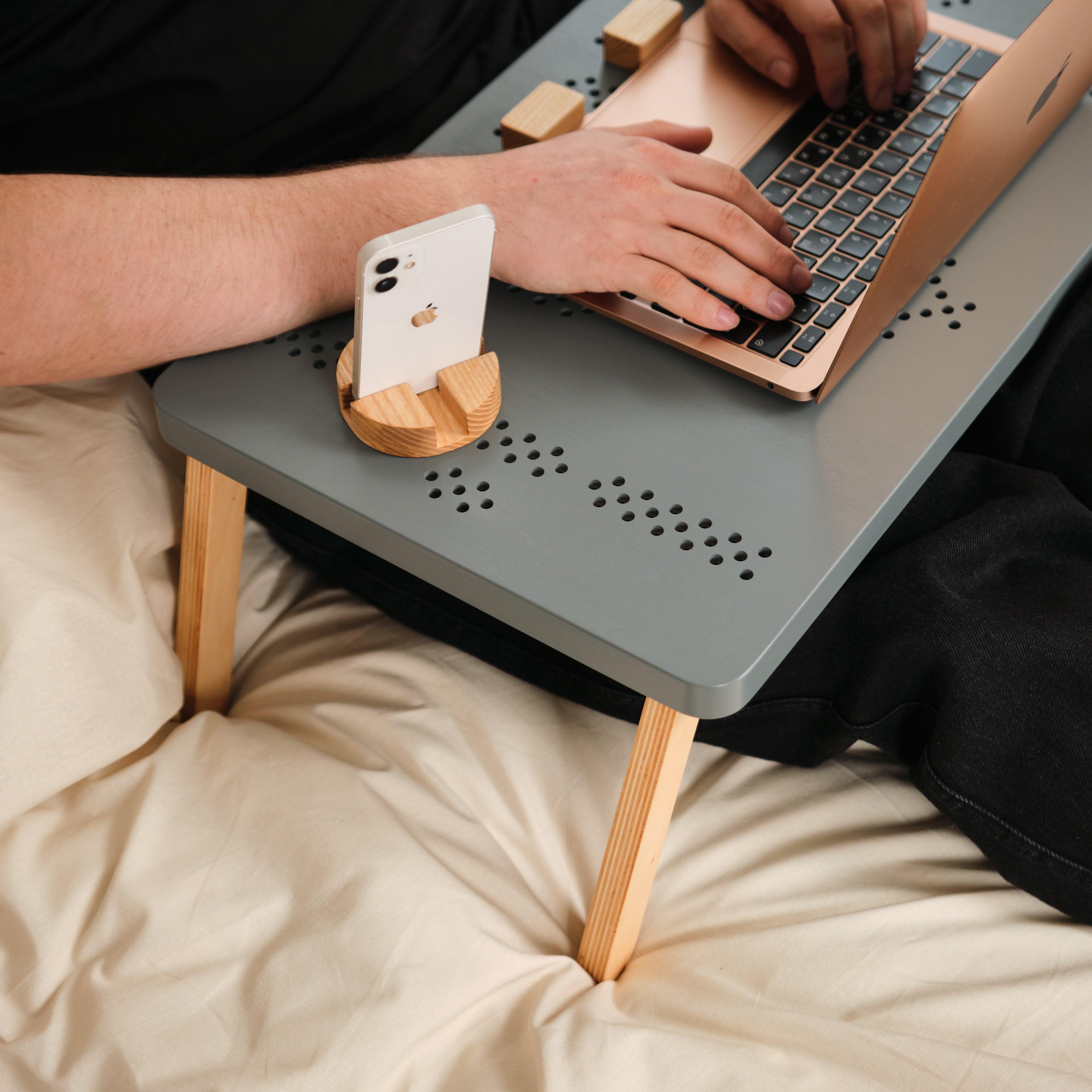 Laptop Table Gray