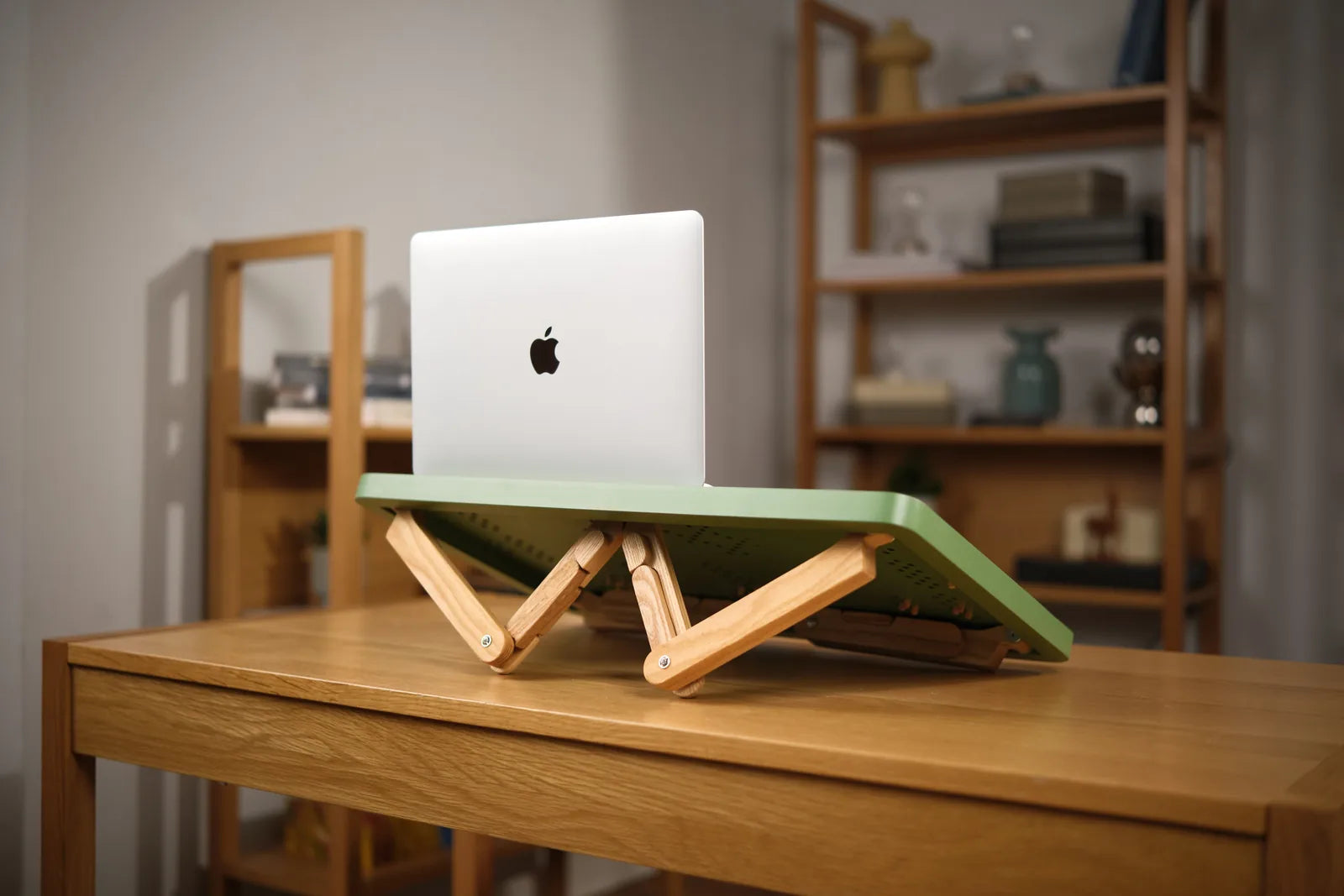 TablePro with its transformer legs folded down under the tabletop.